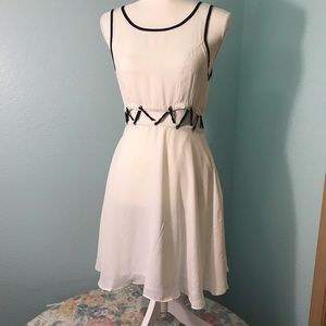 Naranka dress, laced crop top and skirt